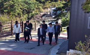 정성주 김제시장, 선암 자연휴양림 현장 점검...